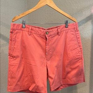Southern Tide Men's Salmon Flat Front Shorts